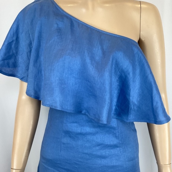 Capulet Revolve linen Clara one shoulder dress size XS xsmall - Picture 4 of 9